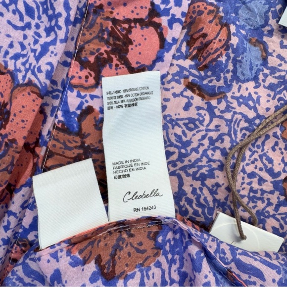 Cleobella Floral Tunic in Blue and Pink - Picture 9 of 11